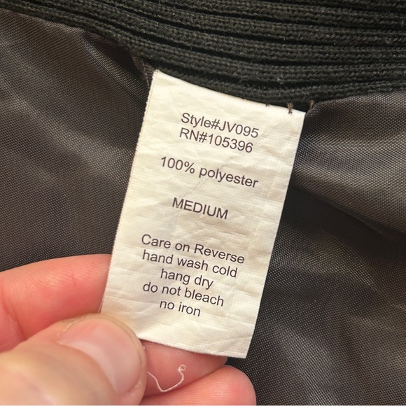 Quilted Black Preppy Old Money Vest Equestrian-style Gold Zipper, Women’s M - Picture 4 of 8